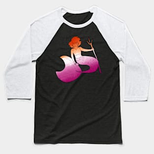 Lesbian Mermaid Baseball T-Shirt